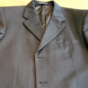Jones New York charcoal three button suit